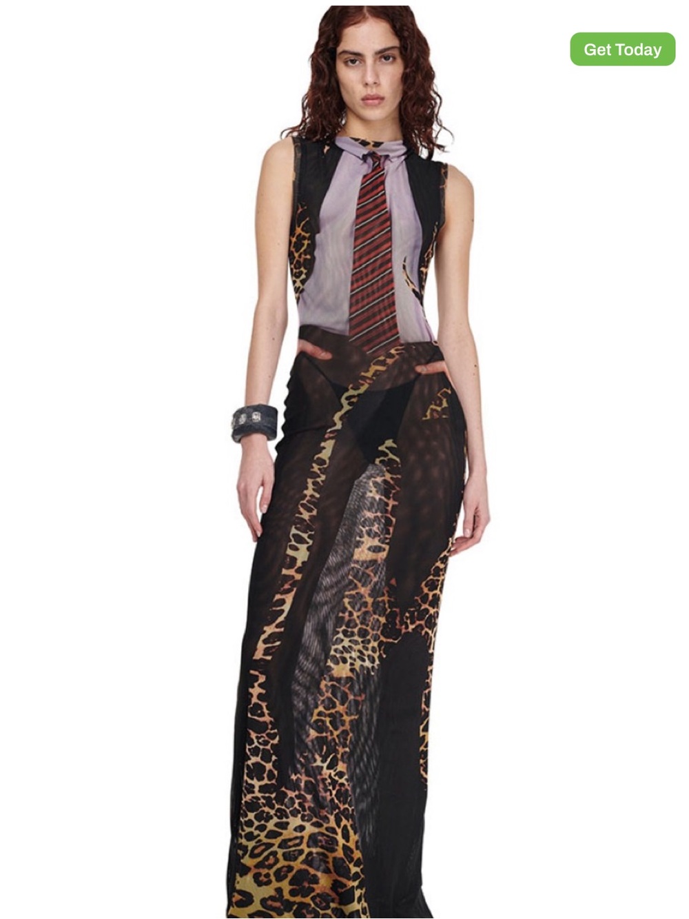 Ottolinger Leopard Print Maxi Dress - Women